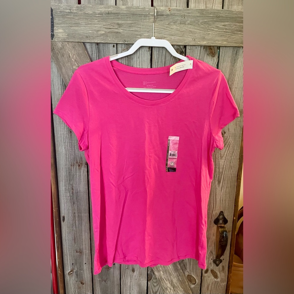 No Boundaries Hot Pink Short Sleeve Tee